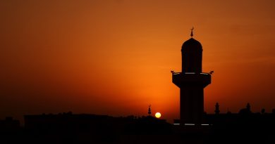 masjid, sunset, mosque