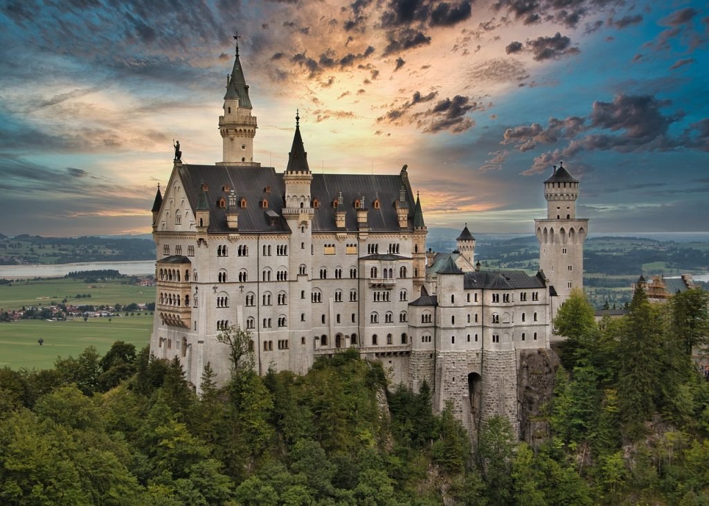 castle, neuschwanstein, bavaria