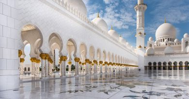 mosque, abu dhabi, to travel