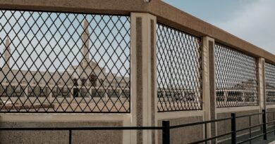 a metal fence with a metal gate