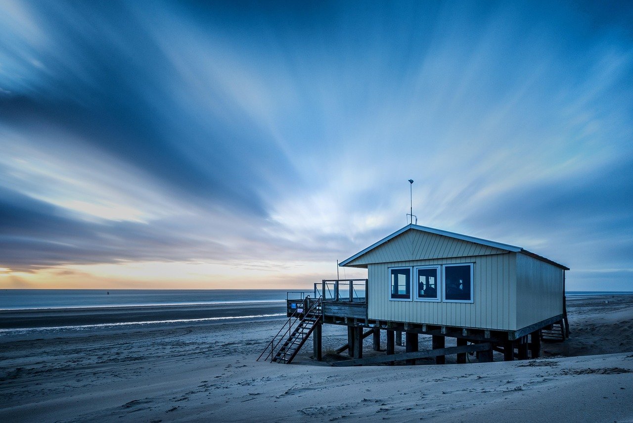 ameland, the netherlands, house, beach, coast, sand, coastline, nature, shore, seashore, seaside, building, beach house, sea, ocean, scenery