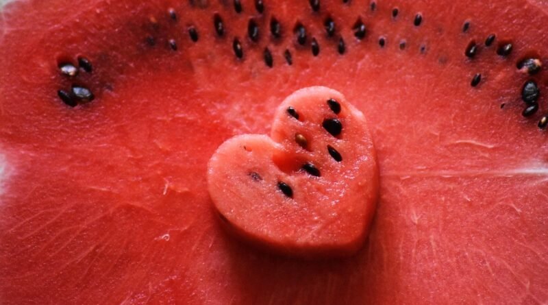 heart, watermelon, red, fruit, summer, fresh, sweet, refreshments, nature, sliced, recreation, dessert, seeds, red heart